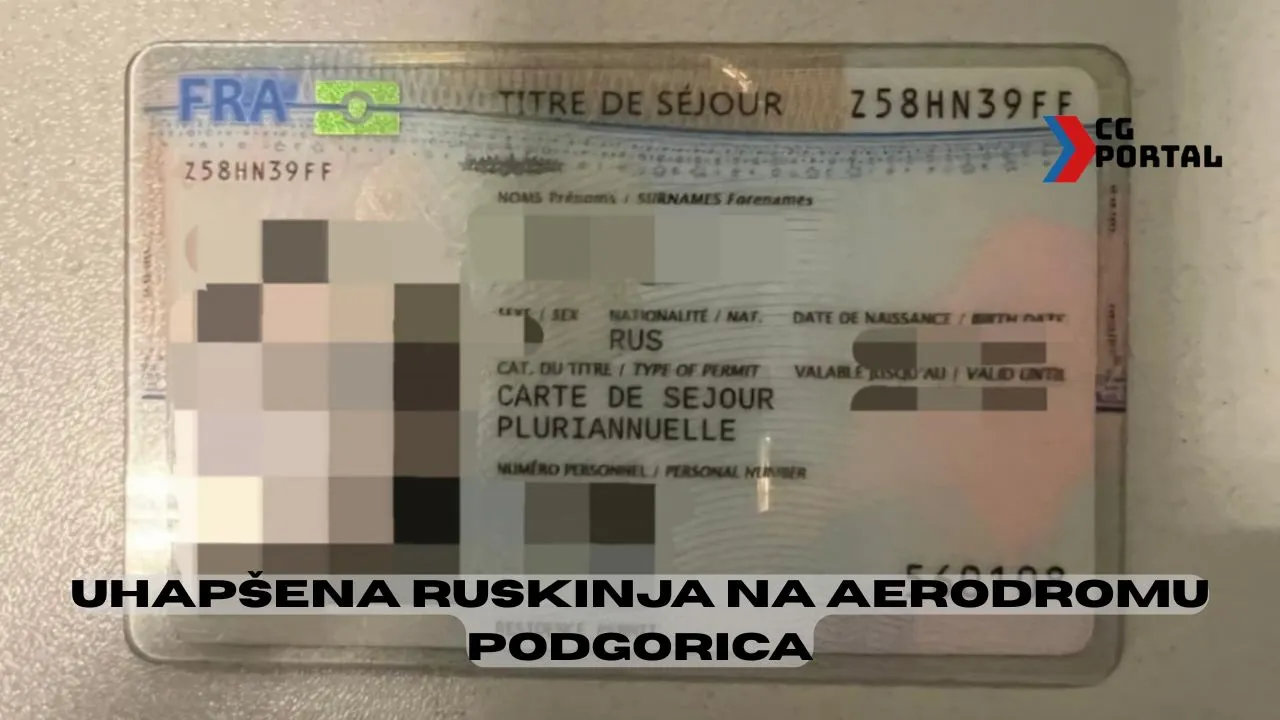 Mlada Ruskinja uhapšena u Podgorici