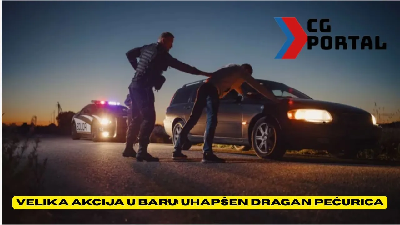 Velika akcija u Baru: Uhapšen dragan Pečurica