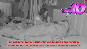 Marko Janjušević Janjuš i Sandra Obradović razgovaraju tokom noći