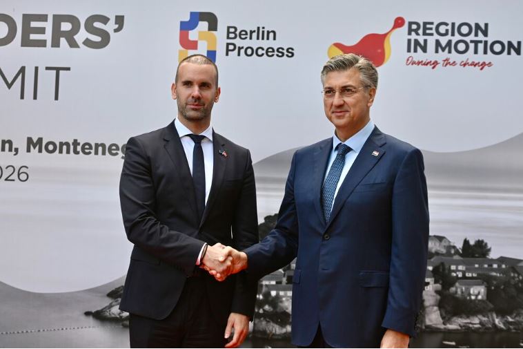 Predsjednici vlada Crne Gore i Hrvatske Milojko Spajić i Andrej Plenković, Foto: Risto Božović